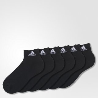 Adidas Socken Kurz Schwarz 6er Pack 35 - 38